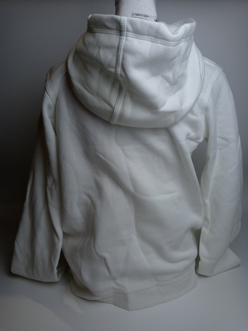 Nike Men Youth Fleece Pullover Hoodie White X-Large