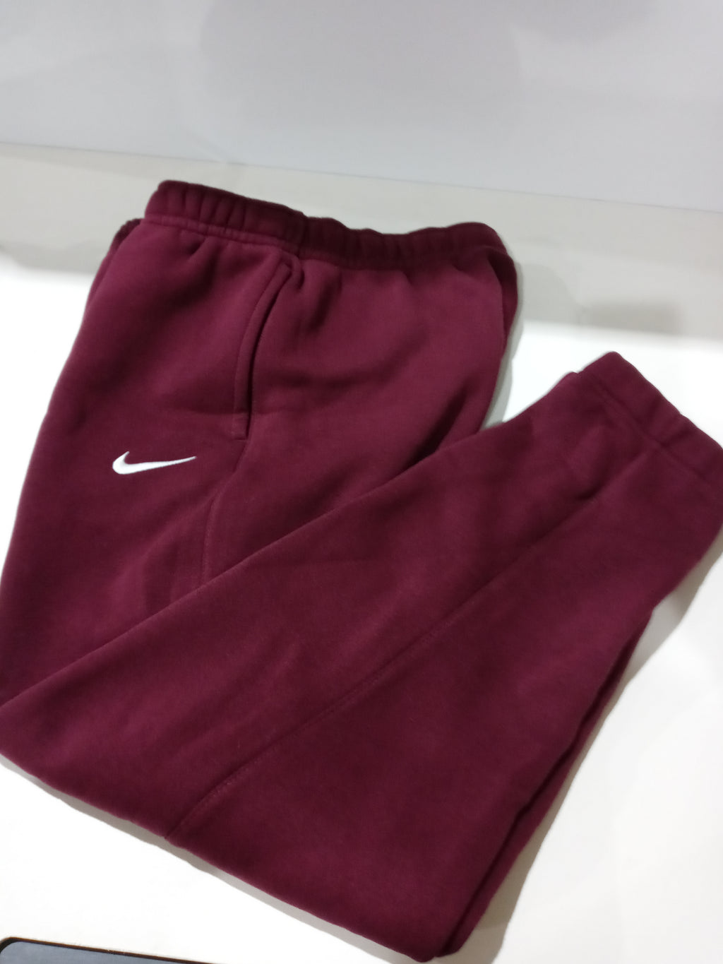 Nike Women's Club Fleece Jogger Sweatpants Dark Maroon Medium Pant