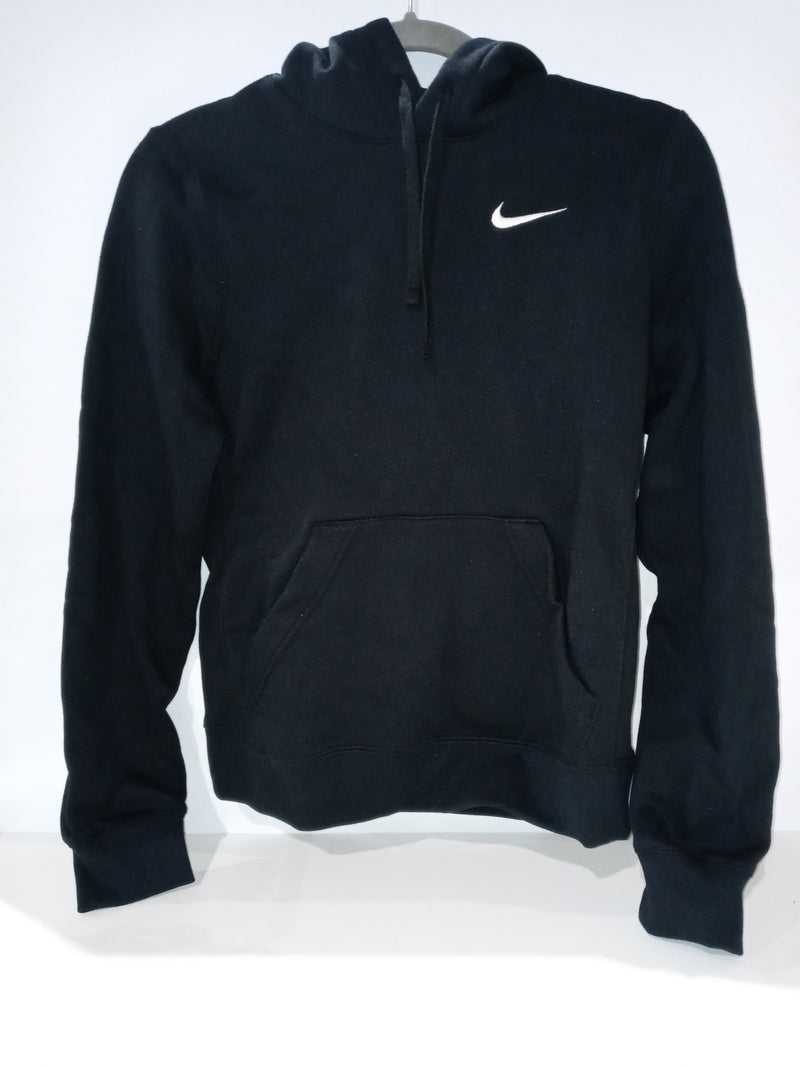 Nike Womens Pullover Fleece Hoodie (Black/White, X-Small)