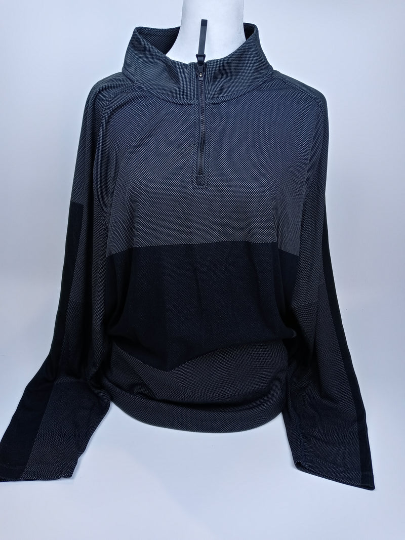 Nike Mens Dri-fit Vapor Half Zip  Sweat Wicking Golf Sweater Black Large