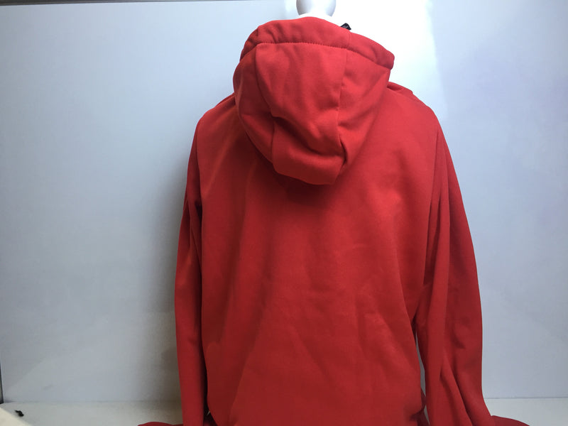 MEN'S NIKE THERMA PULLOVER HOODIE (SCARLET/WHITE, Small)