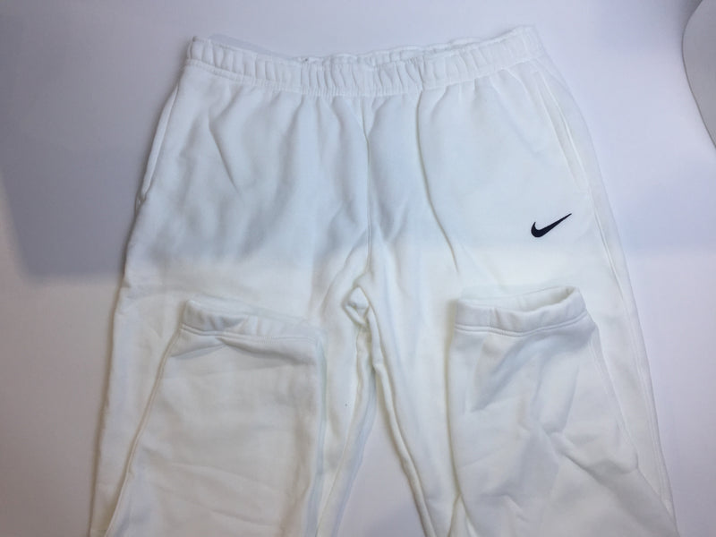 Nike Womens Club Fleece Jogger Sweatpants (White, X-Large)