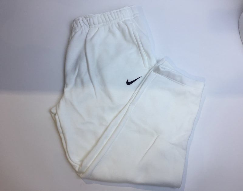 Nike Womens Club Fleece Jogger Sweatpants (White, X-Large)
