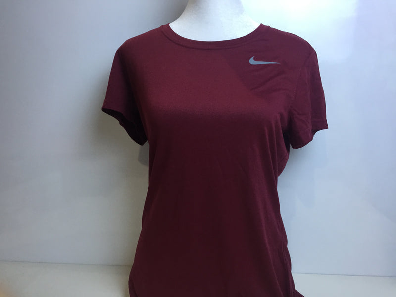 Nike Women's Legend Short Sleeve TEE (Maroon, Small)
