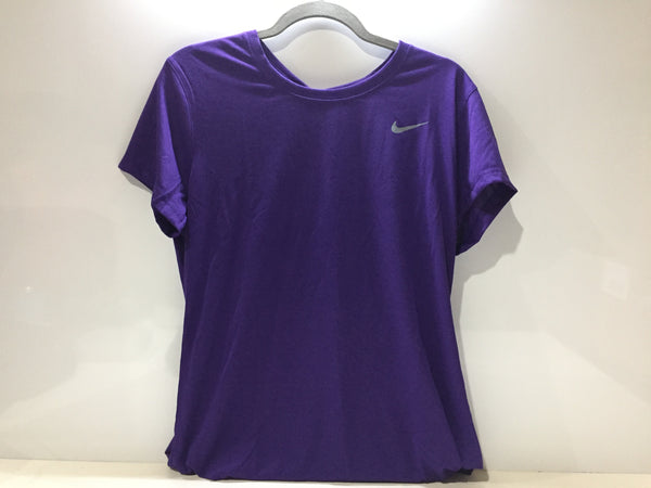 Nike Women's Legend Short Sleeve TEE (Purple, Large)