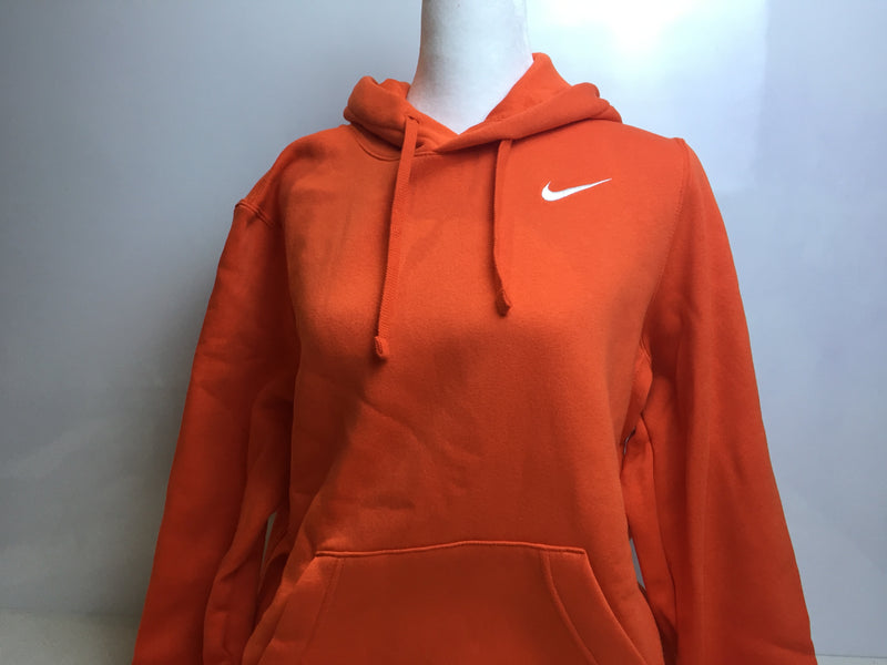 Nike Womens Pullover Fleece Hoodie (Orange, Large)