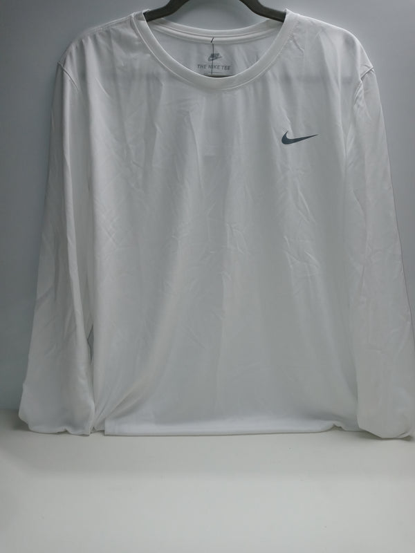 Nike Women's Legend Long Sleeve T-Shirt SP20 (XX-Large, White/Cool Grey)