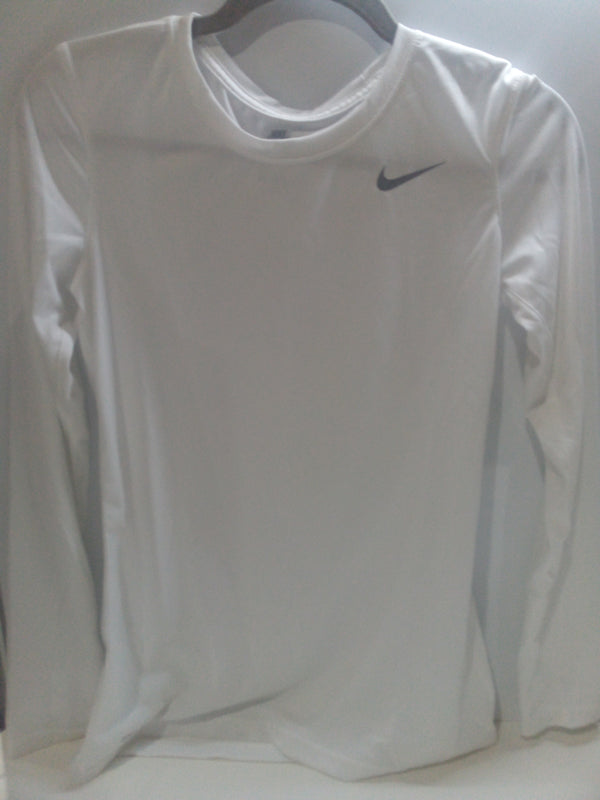 Nike Women's Legend Long Sleeve T-Shirt SP20 (X-Small, White/Cool Grey)