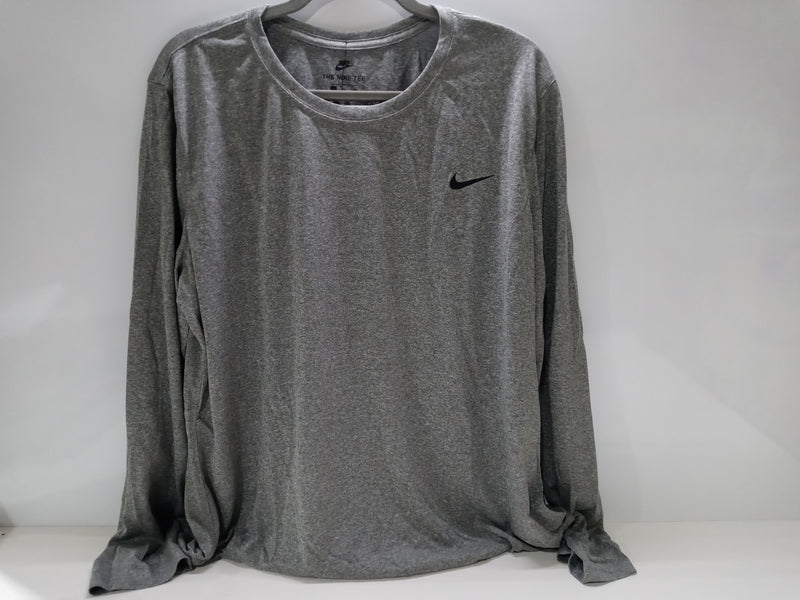 Nike Women's Legend Long Sleeve T-Shirt SP20 (XX-Large, Carbon Heather/Cool Grey)