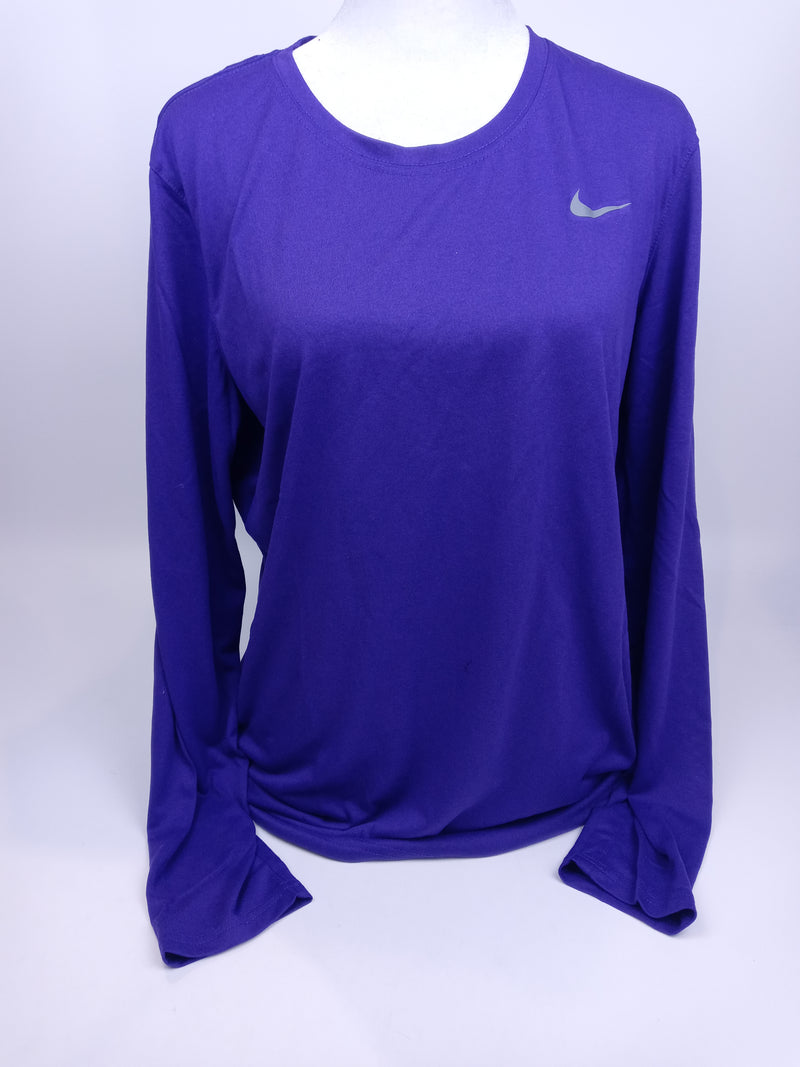 Nike Women Legend L S T Sp20 Top Court Purple Cool Grey Large