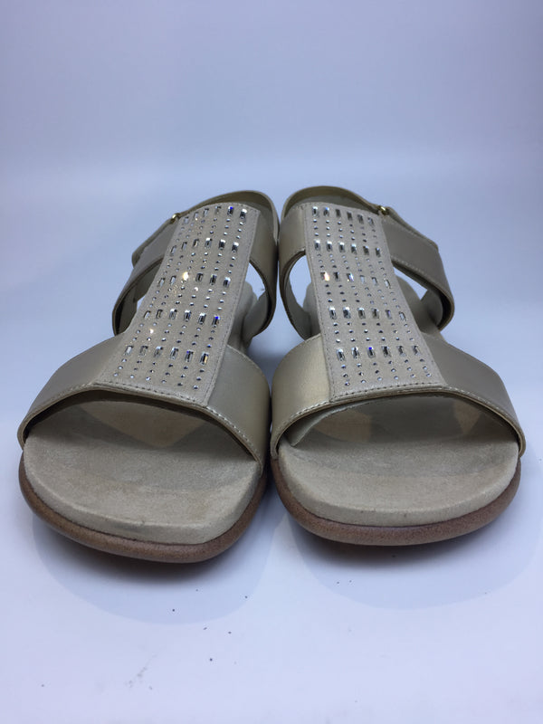 Easy Spirit Women's Hazel Wedge Sandal Gold 12 Pair of Shoes