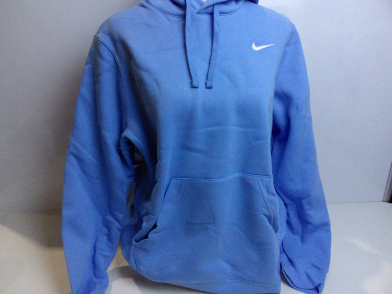 Nike Womens Pullover Fleece Hoodie (Sky Blue, Large)