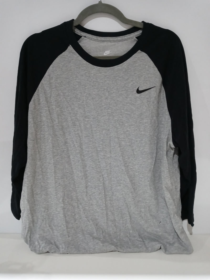 Nike Men's Team 3 4 Raglan Large Dark Grey T-Shirt