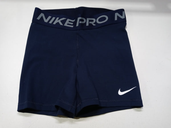 Nike Women's Pro 365 5 Inch Shorts (Small, Navy)
