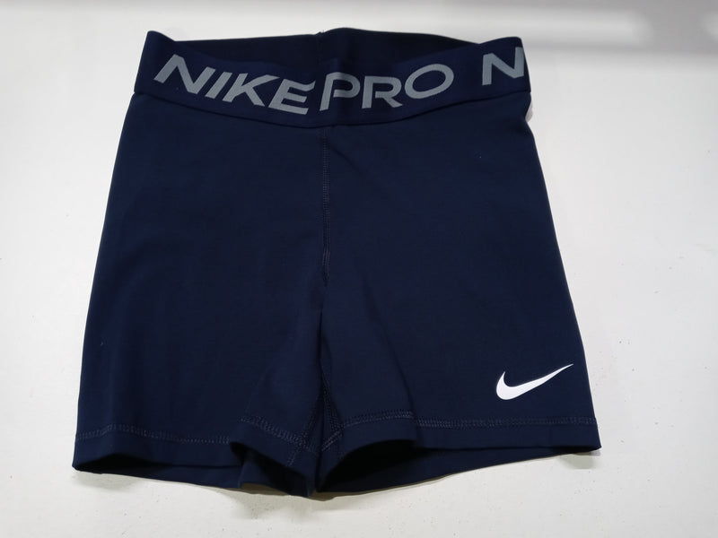 Nike Women's Pro 365 5 Inch Shorts (Small, Navy)