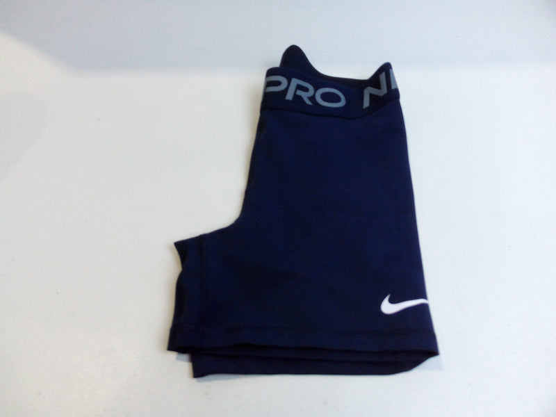 Nike Women's Pro 365 inch Shorts Snug Fit (Blue Medium)
