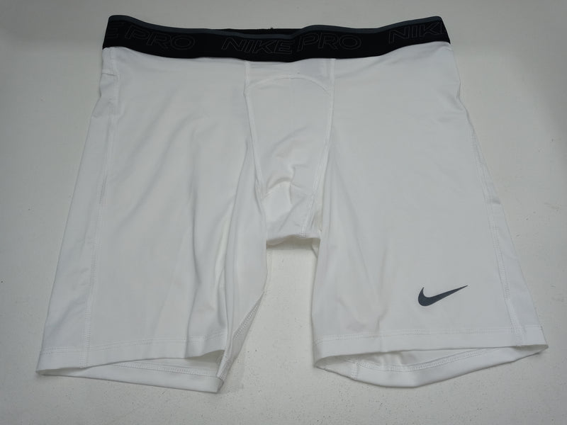 Nike Mens PRO Training Compression Short White XXL