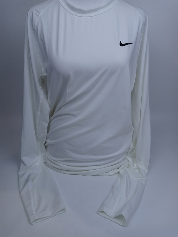 Nike Mens Pro Fitted Long Sleeve Training Tee XXLarge White T-Shirts