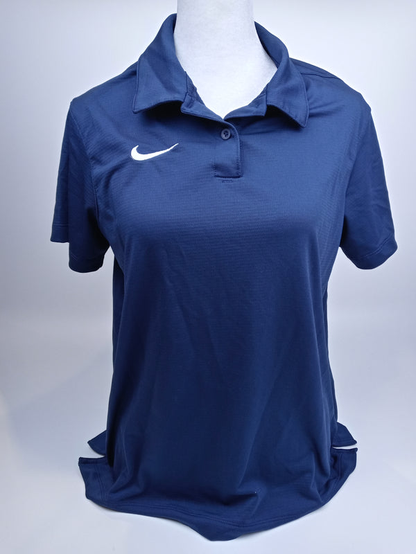 Nike Womens Dry Franchise Polo Shirt (as1, Alpha, l, Regular, Regular, Navy) L