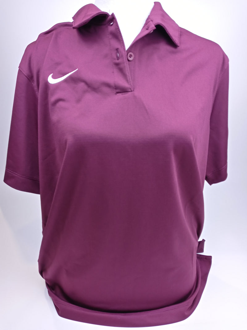 Nike Womens Dry Franchise Polo Shirt Dark Maroon XLarge