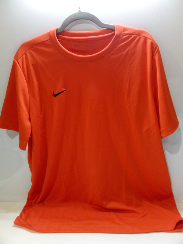 Nike Men's Park Short Sleeve T Shirt (Orange, XL)