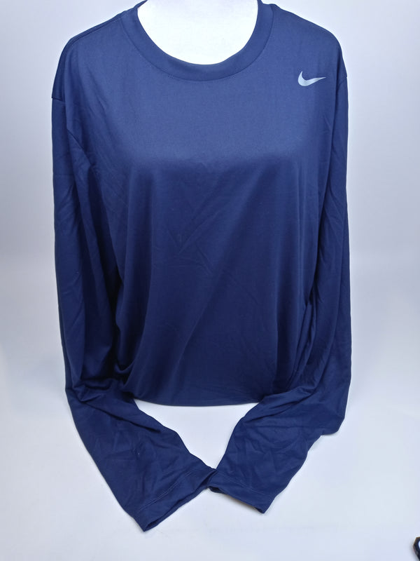 Nike Men's Team Legend Long Sleeve T-Shirt XLarge Navy