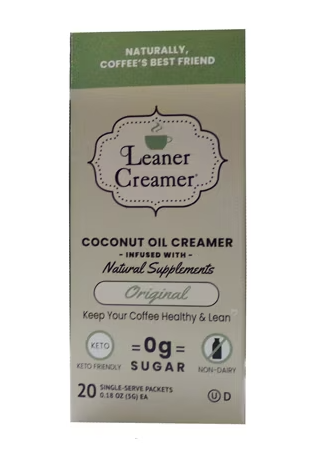 Leaner Creamer Coconut Oil Creamer Original 20 Packets