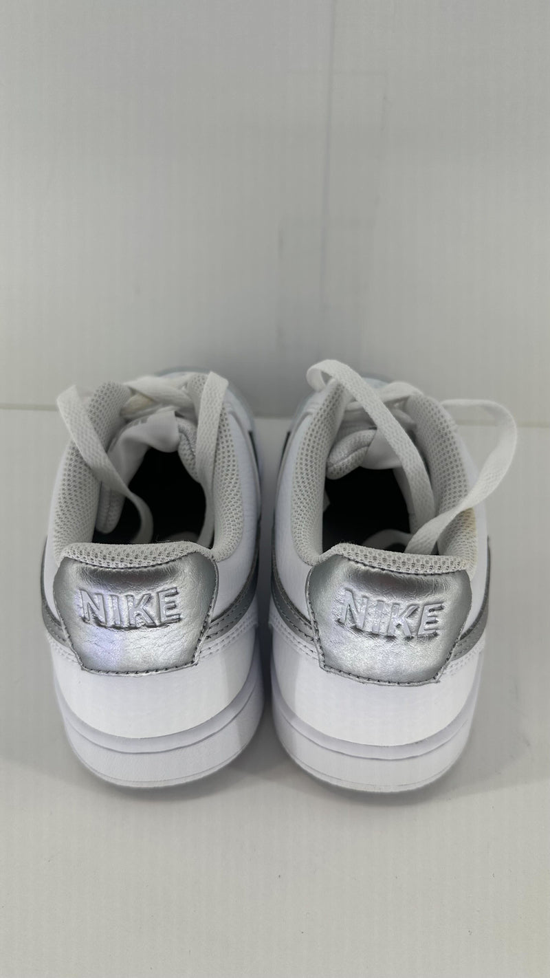 Nike Womens Women's Sneakers Low & Mid Tops Lace Up Fashion Sneakers Color White/metallic Silver Size 8
