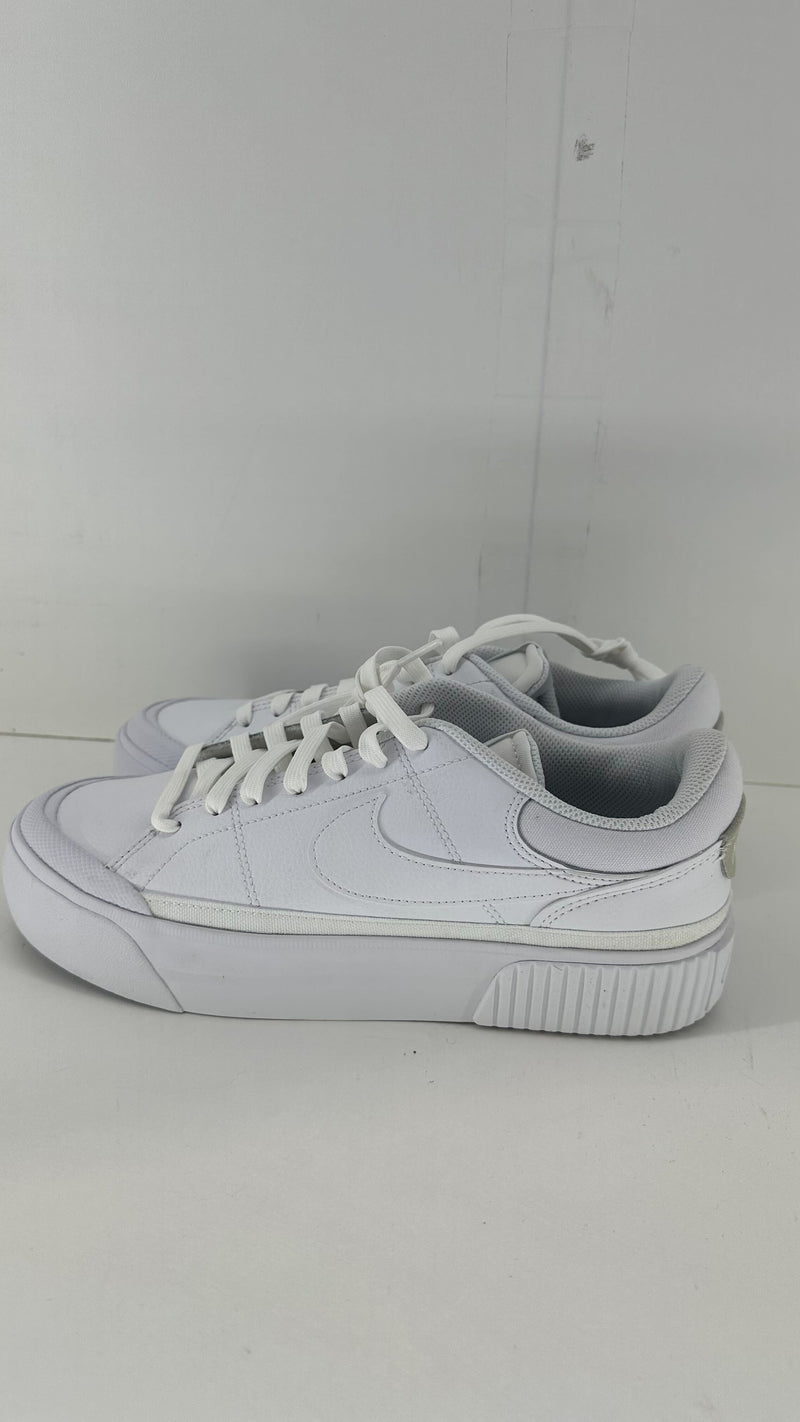 Nike Womens Women's Sneaker Low & Mid Tops Lace Up Fashion Sneakers Color White Size 9