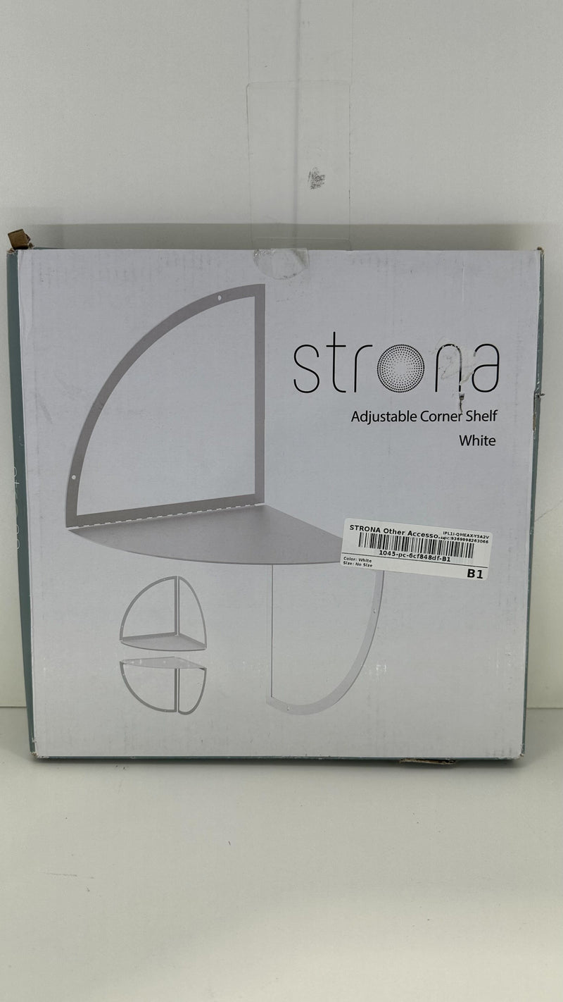 Strona Other Accessories Adjustable Corner Shelf Home Accessory Color White Size No Size