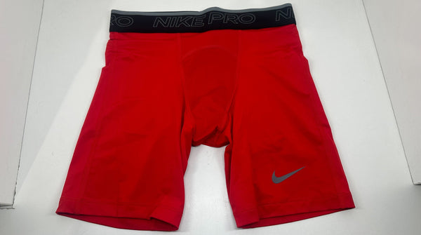 Nike Mens Pro Training Compression Short Stretch Strap Elastic Active Shorts Color Red Size Small