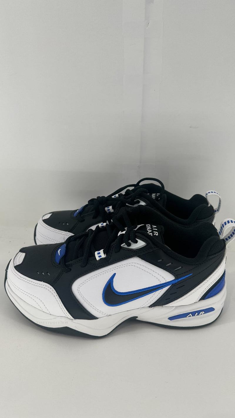 Nike Men's Air Monarch Iv (4e) Cross Trainer 6 X-Wide Black/Black-White-Racer Blue Color MultiColor Size 6 X-Wide