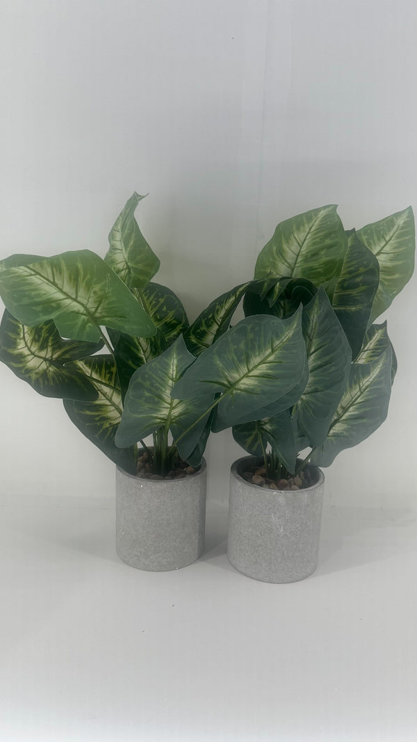 Velener Artificial Plants Color Dark Green Size 2pcs