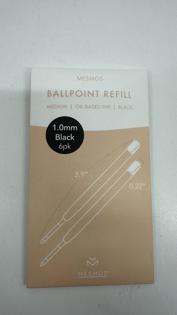 Mesmos Ballpoint Refill Medium 1.0mm Blue Color Blue Size 1.0mm & 2.75 X .37inch