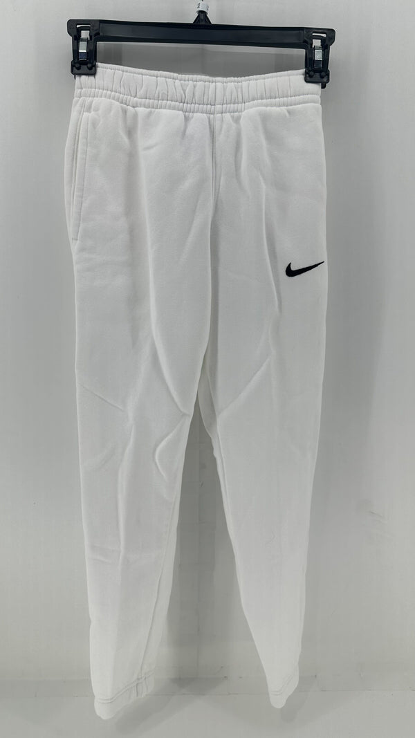 Nike Youth Club Fleece Jogger Sweatpants Color White Size Small