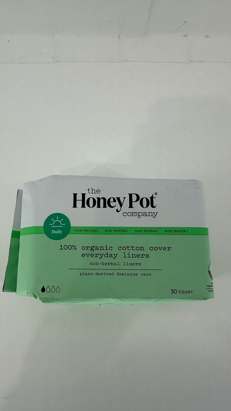 The Honey Pot Company Organic Everyday Panty Liners 30 Ct Multicolor