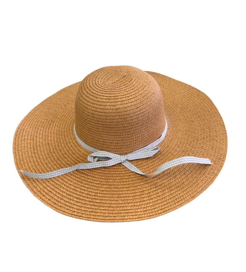 Ultrahip Reba9 Hat 100% Natural Straw Straw Tie Detail One Size Fits All