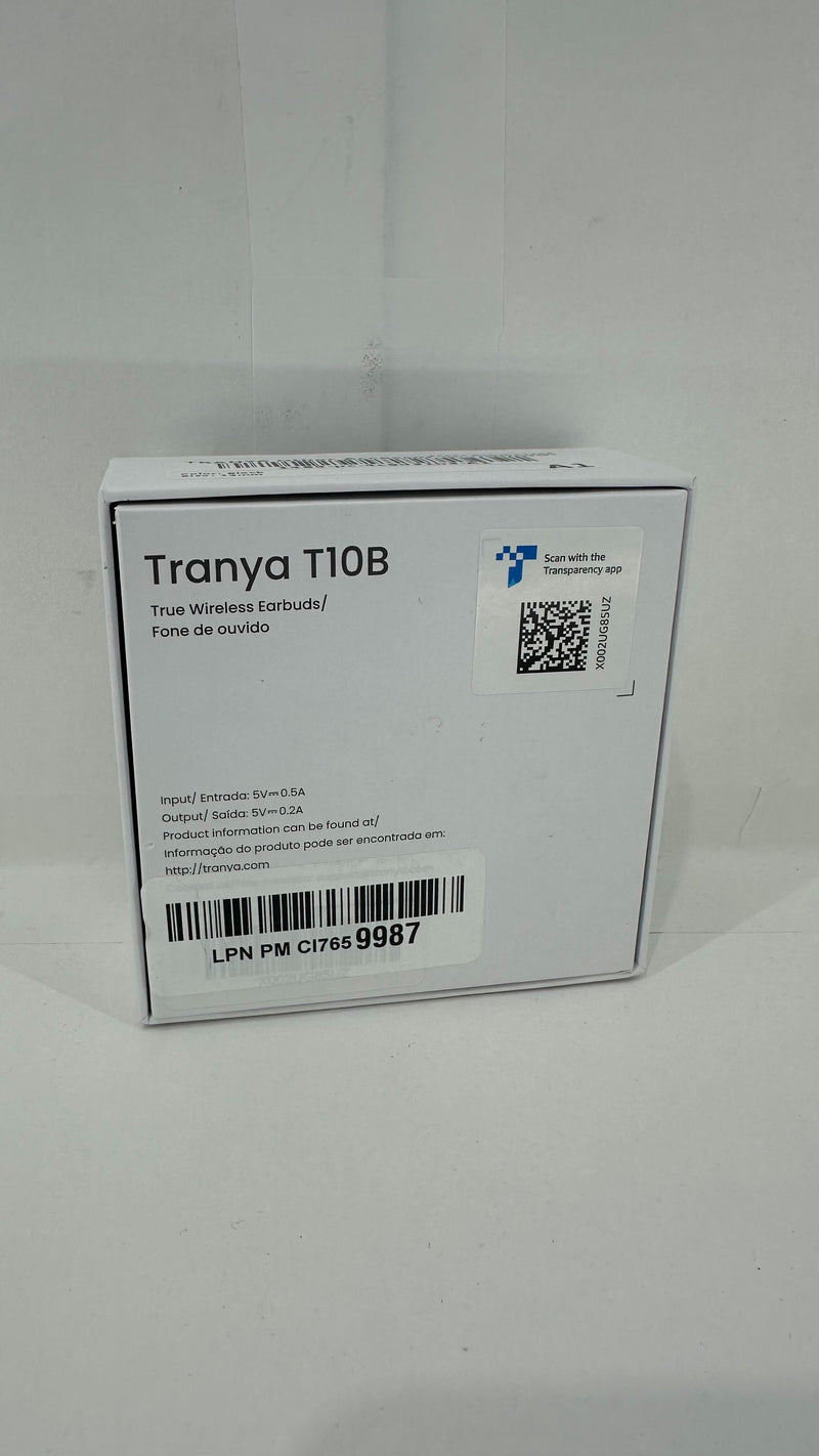 Tranya Upgraded T10 Wireless Color Black Size 12mm