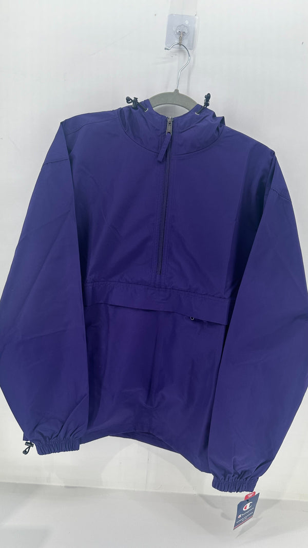 Champion Womens RAIN COAT Regular Zipper Rain Jacket Size 12