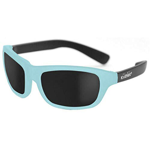Kushies Kid Size Dupont Rubber Sunglasses With Polycarbonate Lenses Turquoise