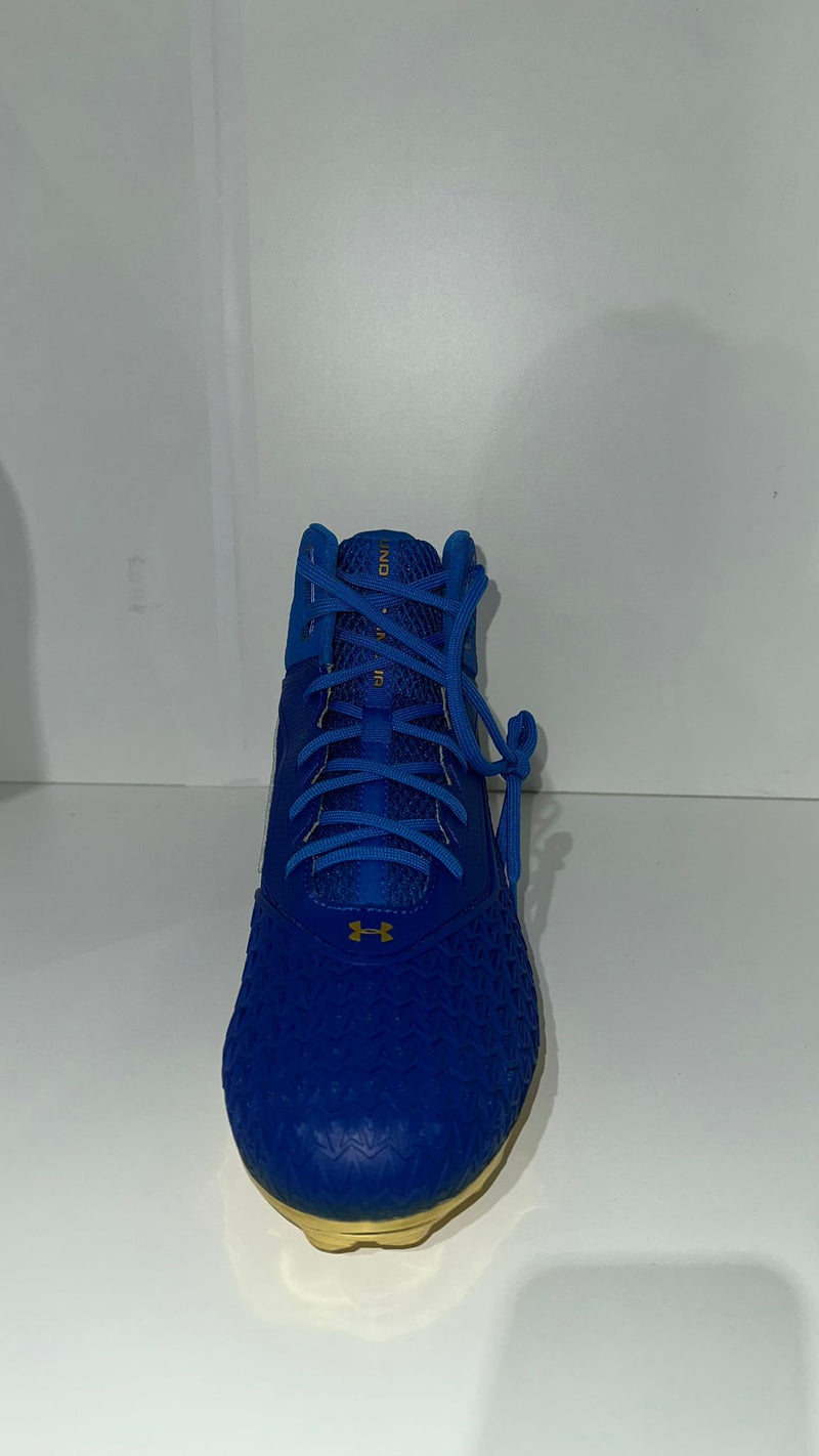 Under Armour Men Team Hammer Sport Cleats Blue Size 12 Pair of Shoes
