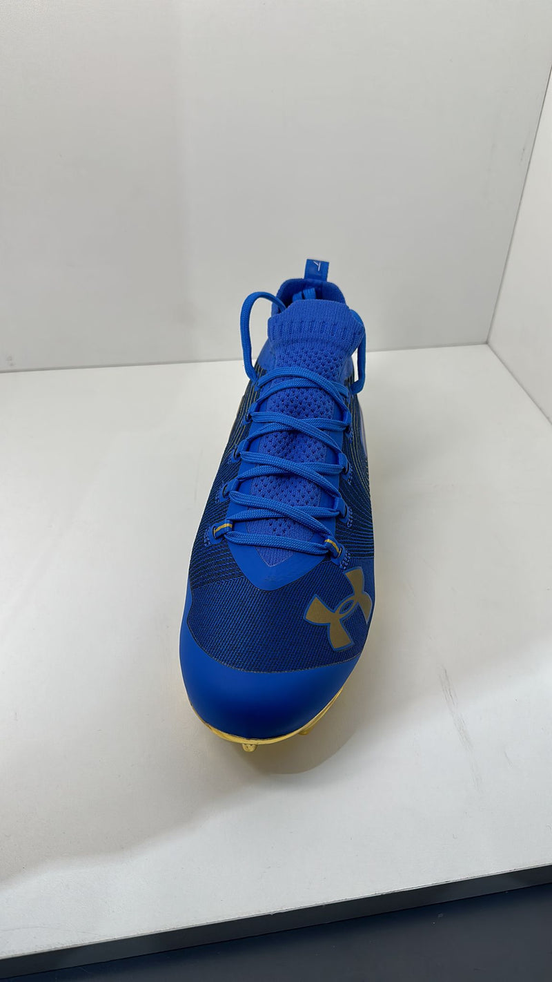 Under Armour Men Team Spotlight Sport Cleat Blue Size 9 Pair of Shoes