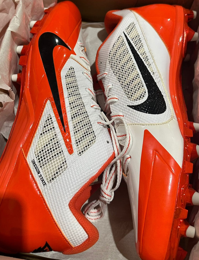 Nike Alpha Pro Td White Black Team Orange Size 15 Pair of Shoes