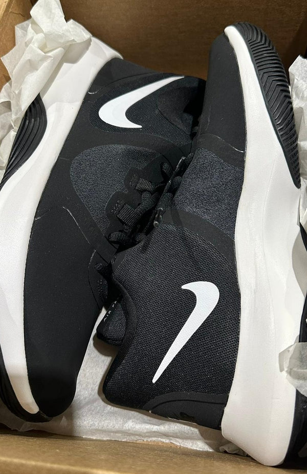 Nike Medium Size 8 Black Grey Air Precision Pair of Shoes