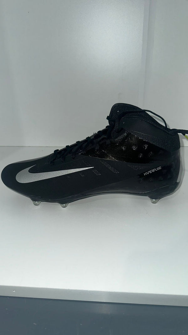 Nike Vapor Talon Elite 3/4 D Black Metallic Silver Black Size 13.5 Pair of Shoes