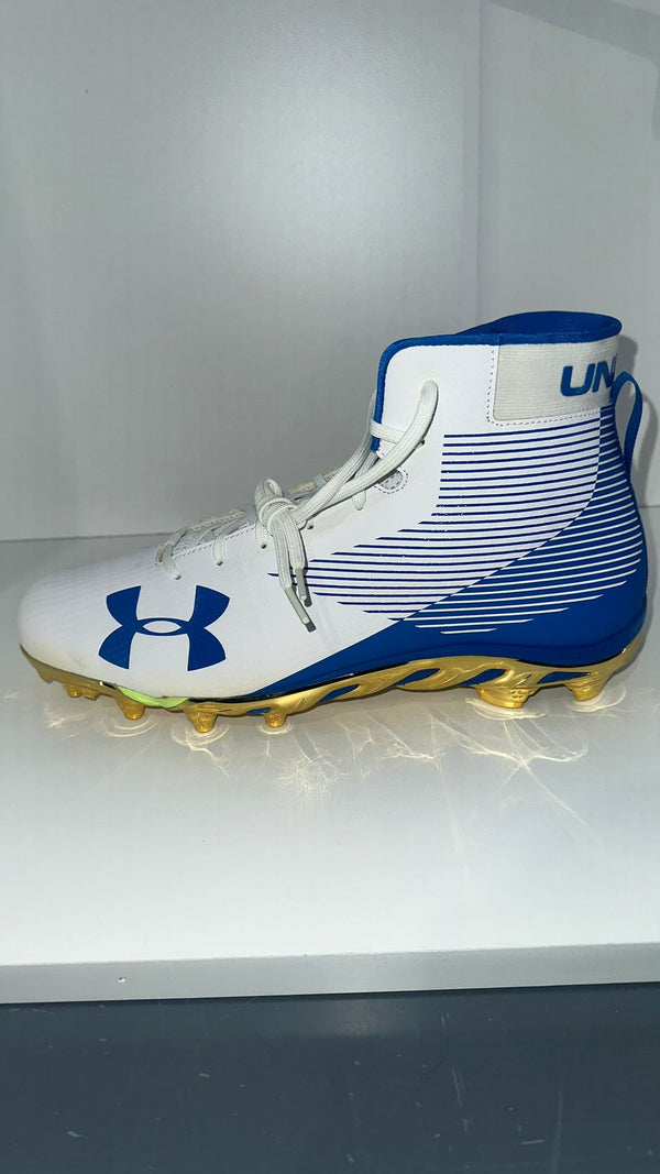 Under Armour Team Spine Hammer Mc Wide Size 15 White Pair of Shoes