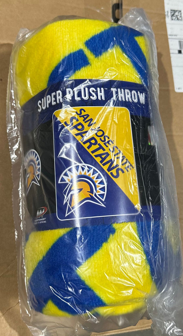 Super Plush Throw San Jose State Spartans 46x60 Inch 117 Cm X 152 Cm