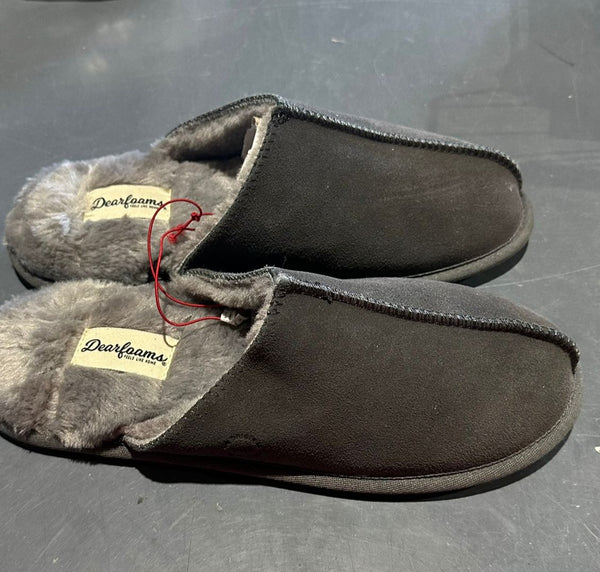 Dearfoams Men the Original 1947 Color Grey Size 11 Pair of Shoes