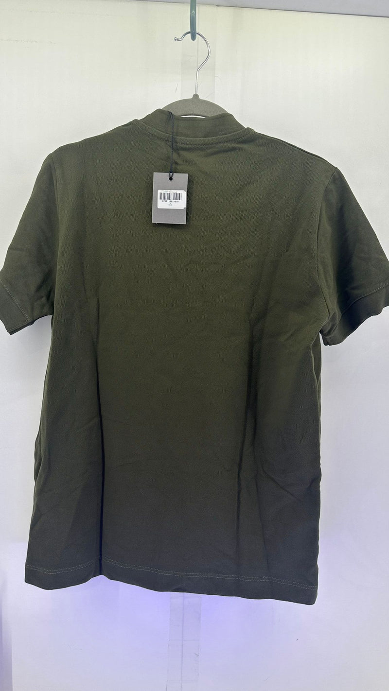 Lafaurie Mens EPINARD Regular Short Sleeve Henleys Shirt Small