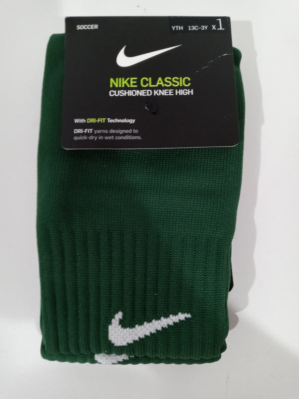 NIKE Men Size XSmall Green Socks